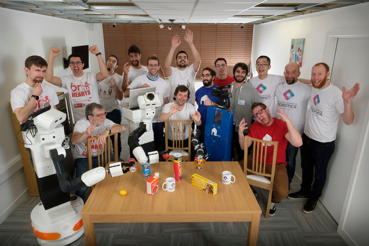 Teams at the Europeal Robotics League 2018 in Edinburgh