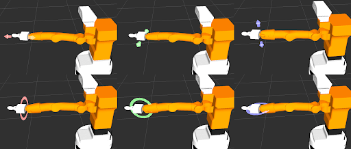 TIAGo robot's hand rotation