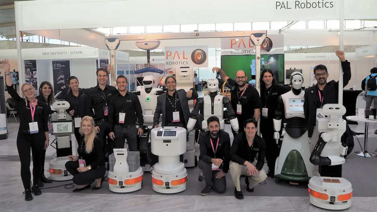 The team of PAL Robotics at the IROS 2018 event in Madrid
