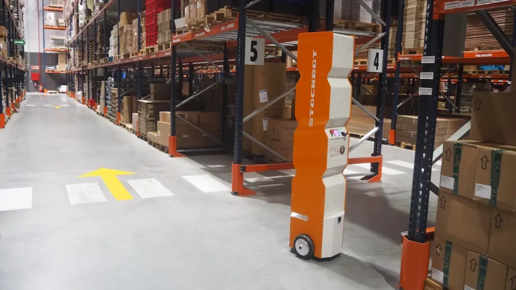 StockBot tracking inventory in a warehouse