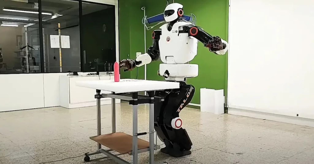 TALOS robot in front of a table