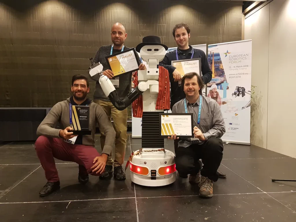 The winners of the European Robotics League (ERL) 2018