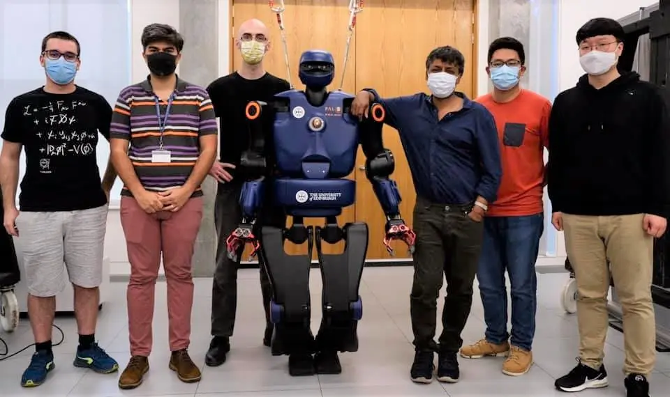 The biped robot TALOS at Edinburgh