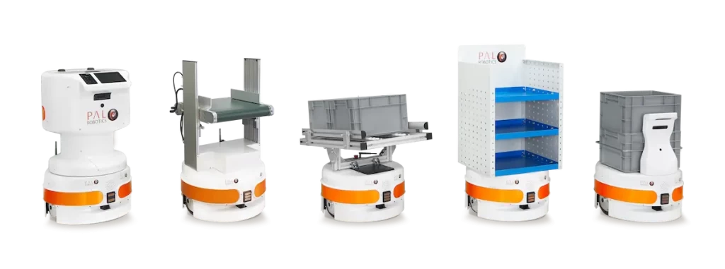 TIAGo Base family: configurations for the autonomous mobile robot (AMR) for logistics and deliveries