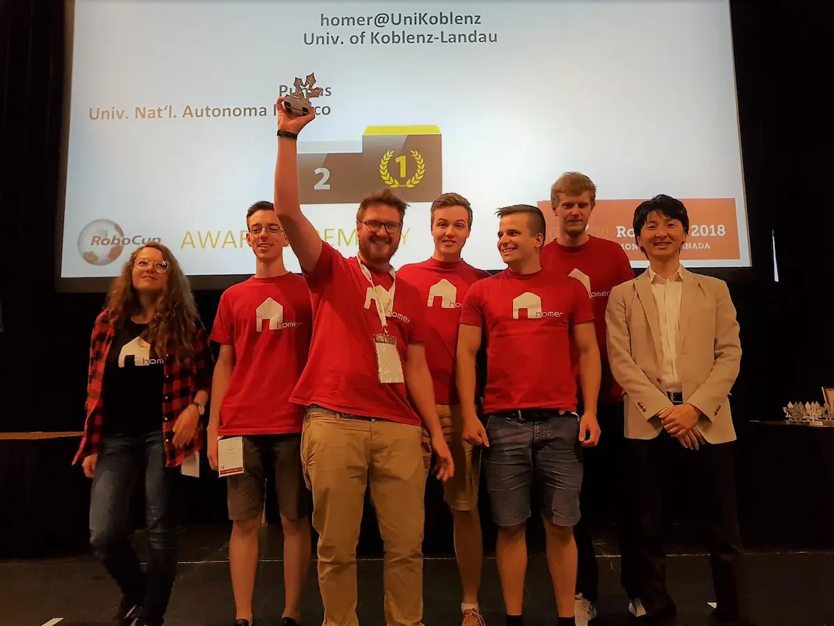 Home Team winning the RoboCup 2018 with PAL Robotics TIAGo robot