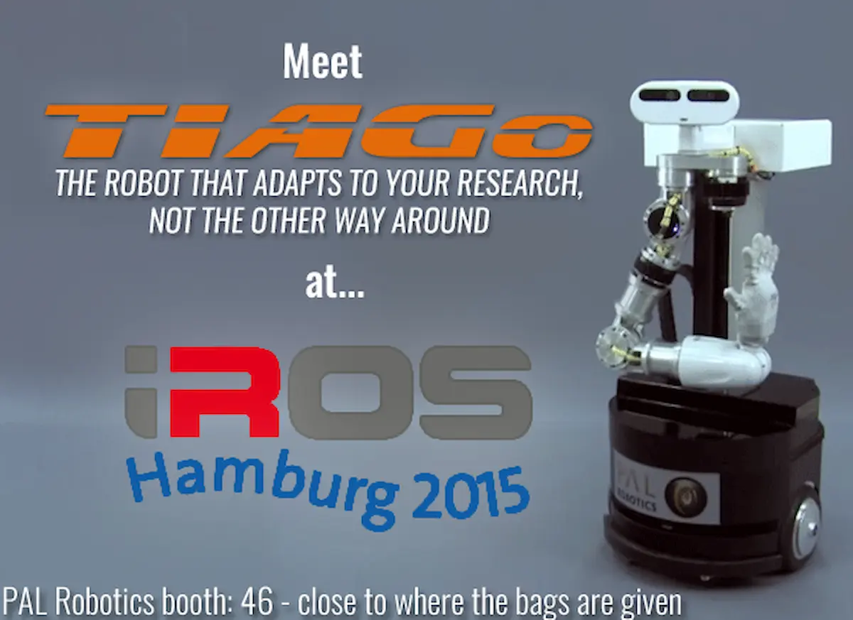 TIAGo robot at IROS 2015 in Hamburg