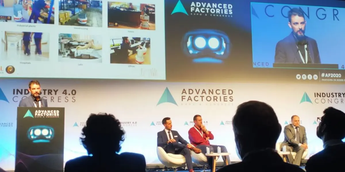 Jordi Pagès speaking at Advanced Factories 2020