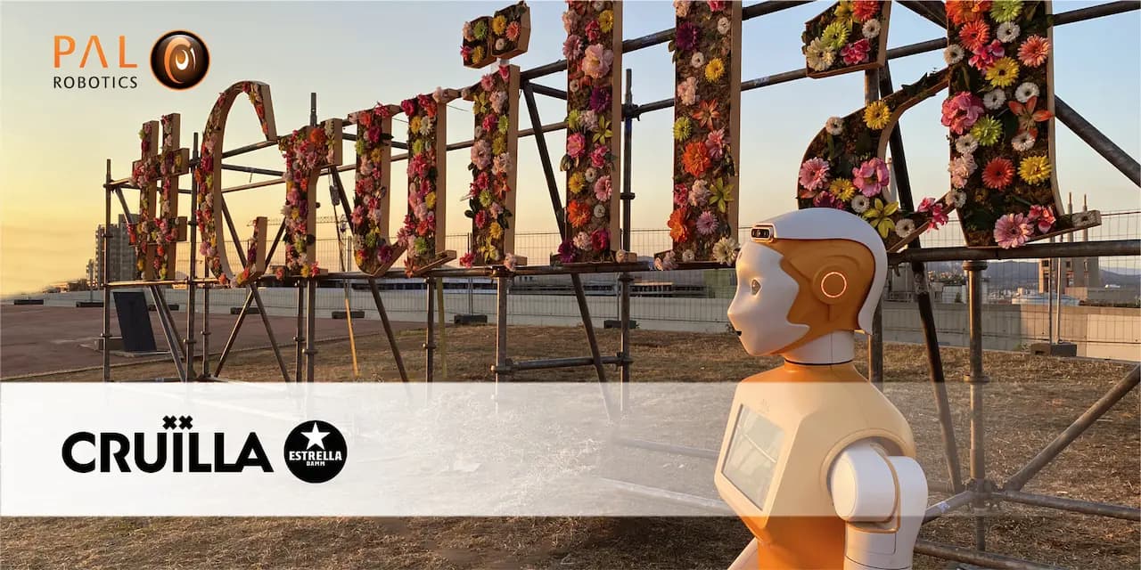The service robot ARI at the Cruïlla Festival 2022 in Barcelona