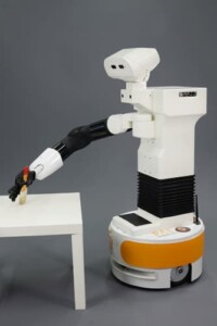 TIAGo robot painting during a simulation